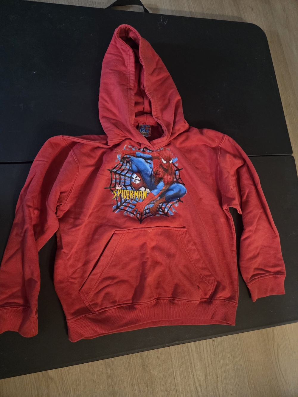 Spiderman Red Hoodie with Graphic